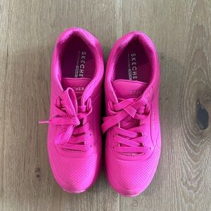 Kids Skechers Hot Pink Sneakers